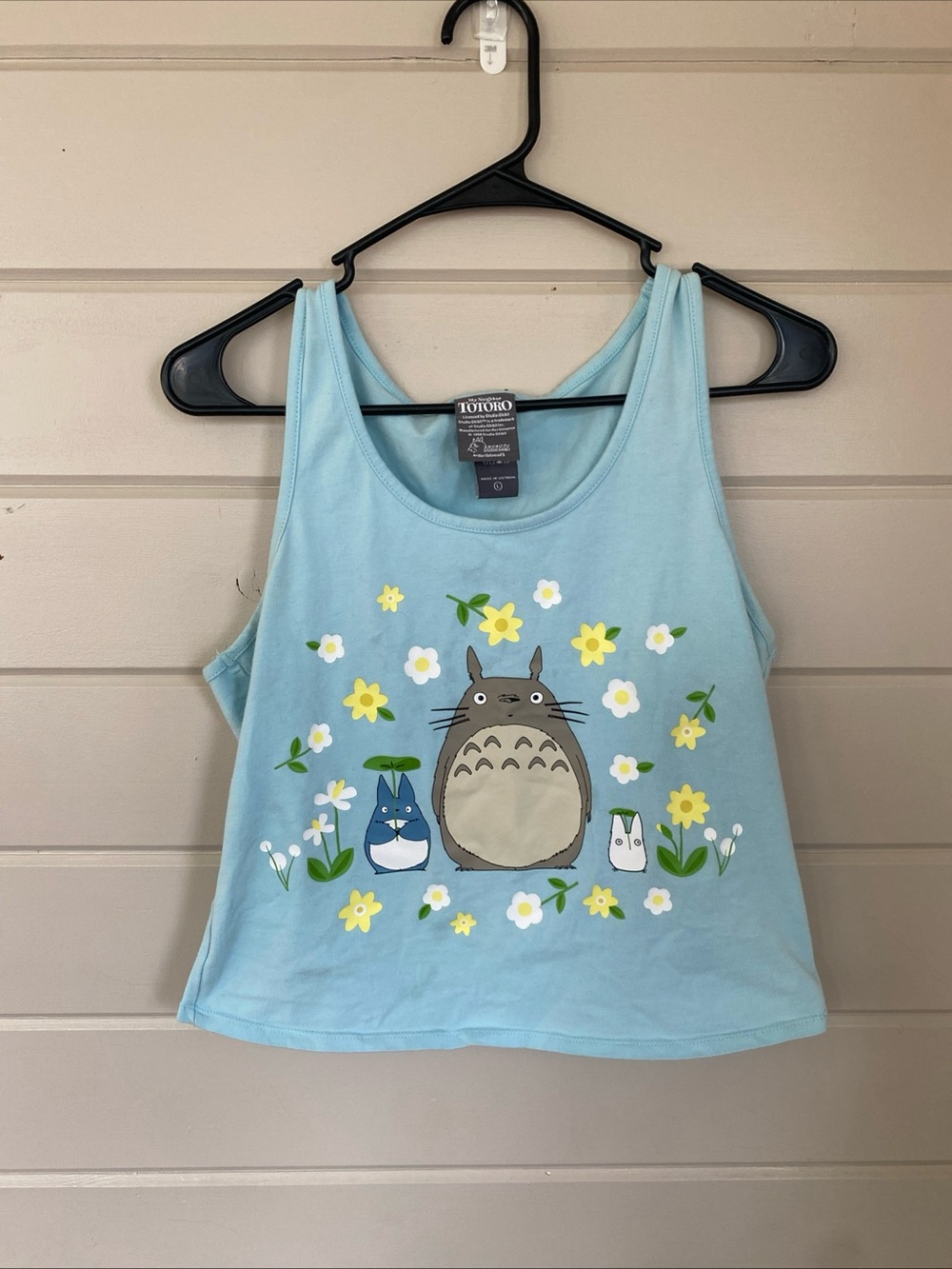 Her Universe My Neighbor Totoro Tank Top Women M Blue Graphic Anime
